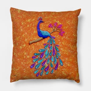 Pretty Peacock Pillow