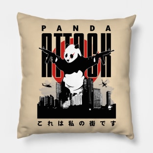 Panda Attack Pillow
