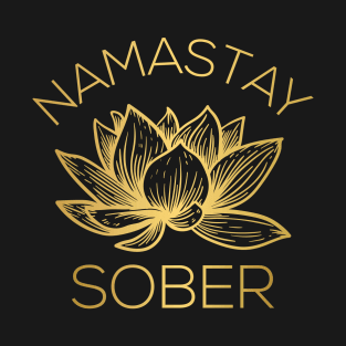 Namastay Sober V T-Shirt