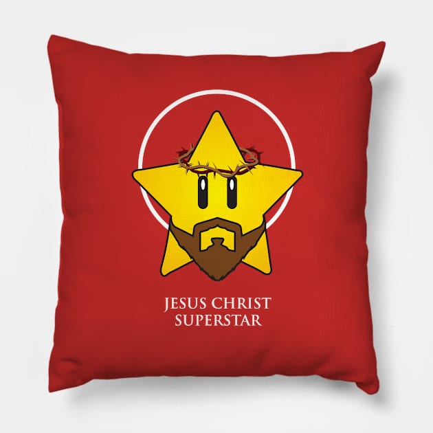 Jesus Christ Superstar Pillow by Sam Pea