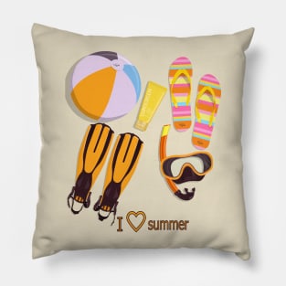 I love summer - Classic summer Pillow