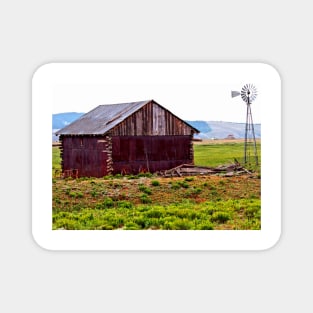 Old Colorado Barn and Windmill Magnet