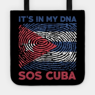 It's in my dna,sos cuba,free cuba,cuba flag,cuban flag,DNA,freedom Tote
