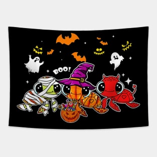 Halloween Costume Pumpkin Bat Ghost Turtle Lovers Gift Idea Tapestry