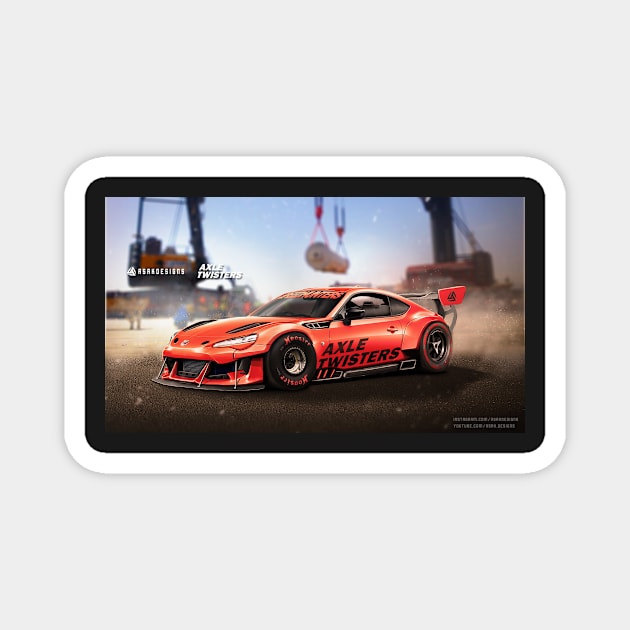 TOYOTA GT86 CUSTOM DESIGN Magnet by ASAKDESIGNS