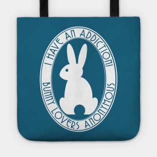 Bunny Lovers Anonymous Oval - Light On Dark Tote