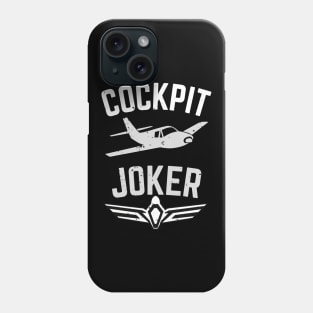 Cockpit Joker Pilot Airplane Aviator Flying Fun Phone Case