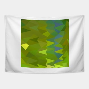 June Bud Green Abstract Low Polygon Background Tapestry