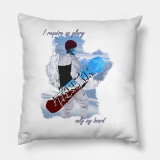 SW MERCH Snowboarder!Thrawn Burgundy V1 Pillow