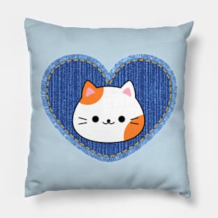 Cat heart Pillow