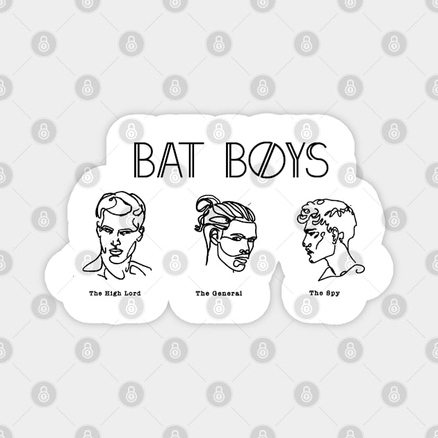 ACOTAR Bat Boys Minimalist Magnet by baranskini