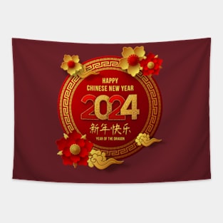 Lunar New Year 2024 The Year Of Dragon 2024 Men Women Kids Tapestry