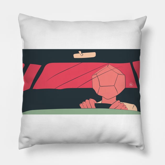 Gnarles Charles Pillow by CalebLindenDesign