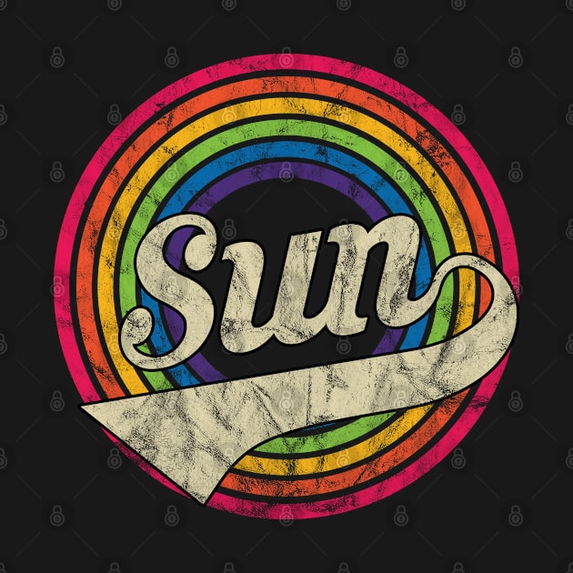 Sun - Retro Rainbow Faded-Style by MaydenArt