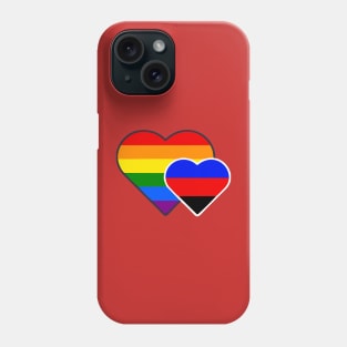 Polyamory Double Heart Phone Case