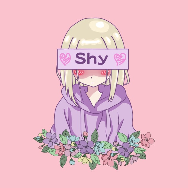 Shy Anime Girl by Mavis Fox