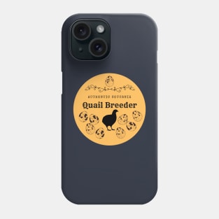Authentic Quail Breeder Yellow Phone Case