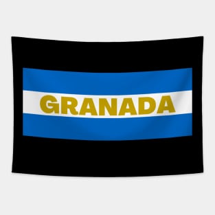 Granada City in Nicaraguan Flag Colors Tapestry