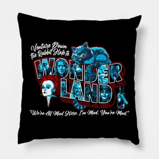 Venture Down the Rabbit Hole Pillow