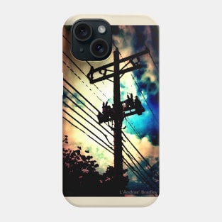 Telephone Pole with Early Morning Sky Phone Case