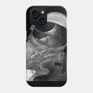 Exploring an Exo Planet Astronaut Space Art Phone Case