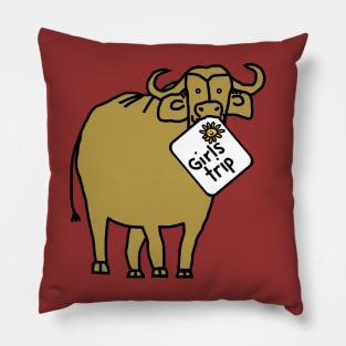 Gold Ox goes on Girls Trip Pillow