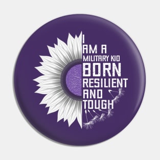 Purple Up For Military Kids - Month of the Military Child 2023 Pin