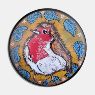 Red Rocking Robin Bird by LowEndgraphics Pin