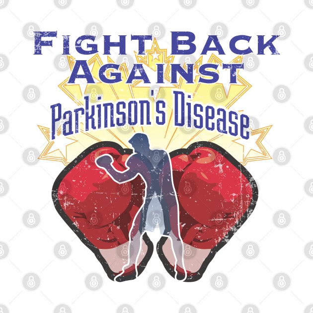 Parkinsons Fight Back Against distressed by YOPD Artist