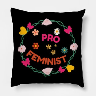 Pro Feminist Floral Look Pillow