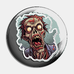 Zombie Halloween Pin