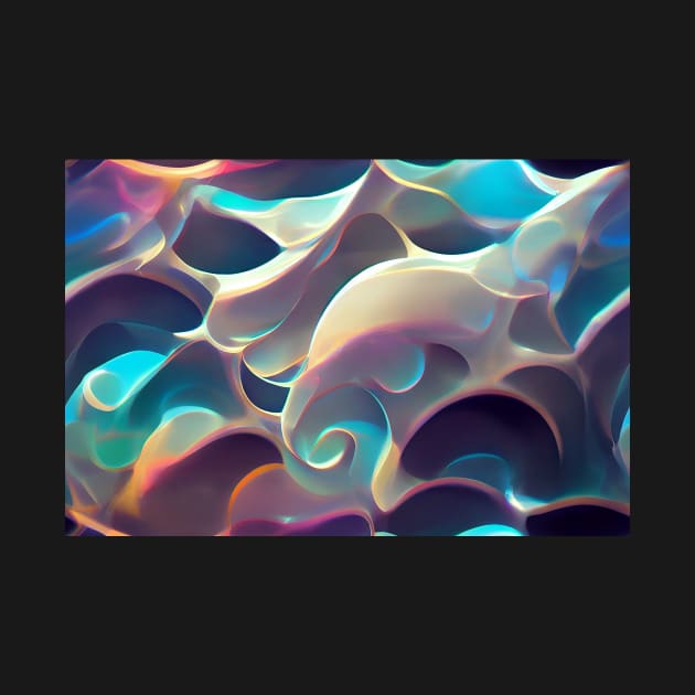 Iridescent Hologram Waves by newdreamsss