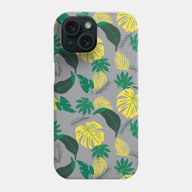 Tropical leaves design Phone Case by RosanneCreates