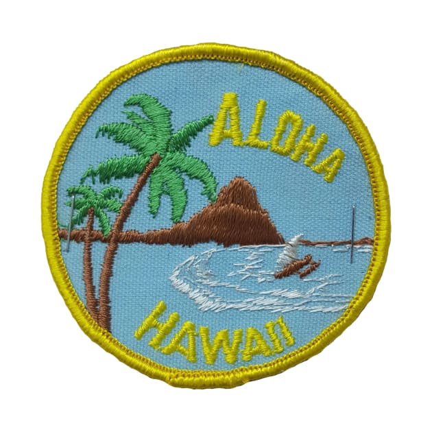 Aloha Hawaii Patch by HaleiwaNorthShoreSign