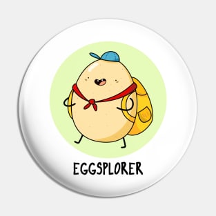 Eggsplorer Cute Egg Pun Pin