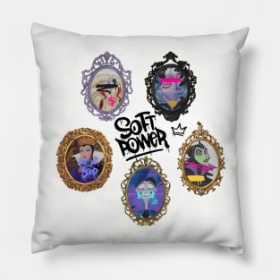 Soft Power! Evil Queens Cartoon Pillow