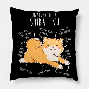 Shiba Inu Dog Anatomy Pillow