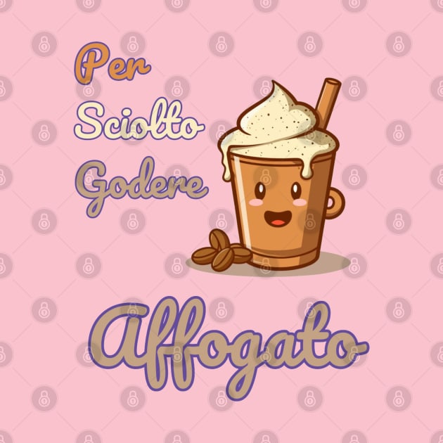 "Pour Melt Enjoy Affogato: Coffee Lover's Delight"- Coffee Food Icecream by stickercuffs