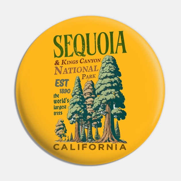 Sequoia & Kings Canyon National Parks Pin by Alexander Luminova