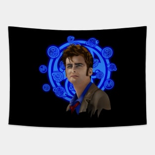 10th Doctor Digital Art Tapestry