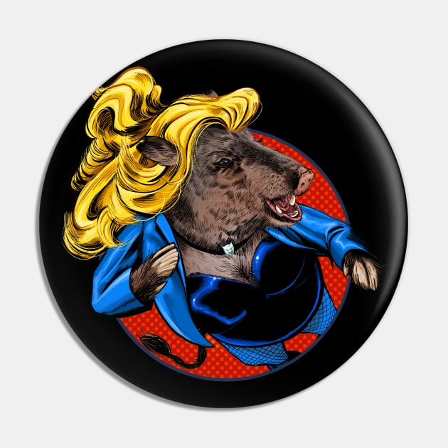 Black Peccary Pin by ThirteenthFloor