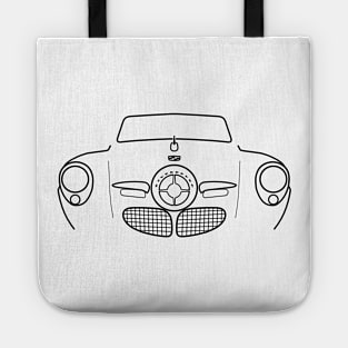 Studebaker Champion 1950 classic car black outline graphic Tote