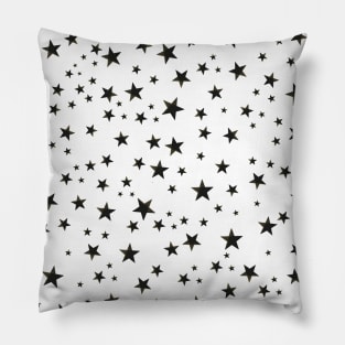 Shining black stars pattern Pillow