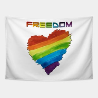 PRIDE Heart FREEDOM Tapestry