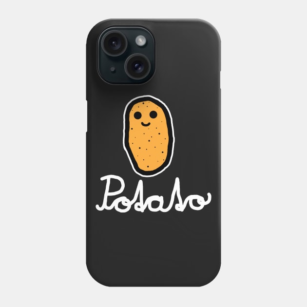 Potato (White) Phone Case by Graograman