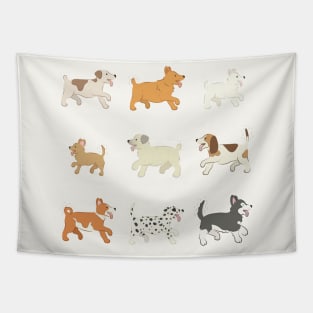 puppy parade Tapestry