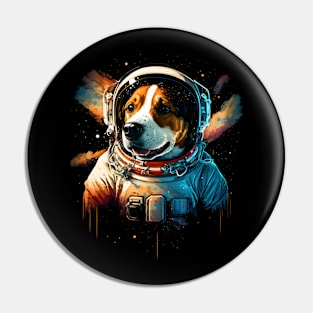 Astronaut Dog Pin