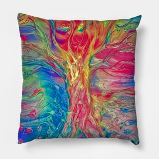 Colorful Tree of Life Pillow