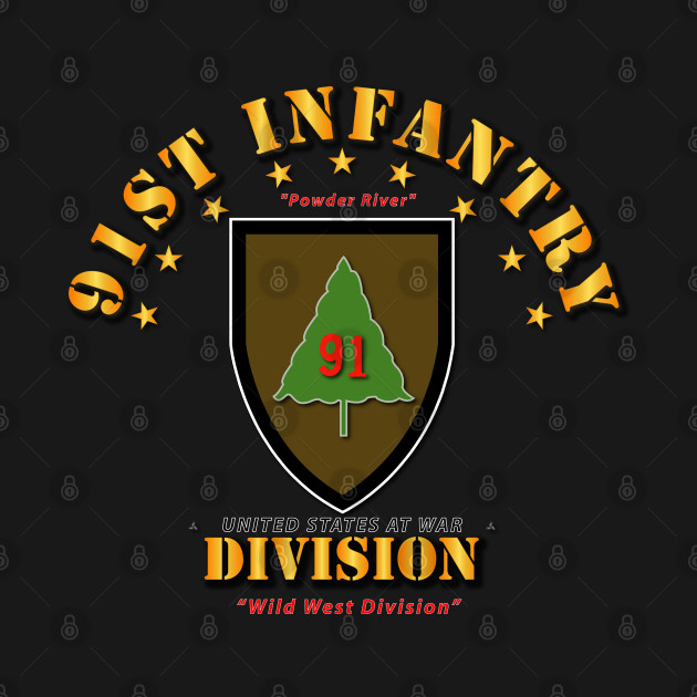 Disover 91st Infantry Division - Wild West Division - Arrow - T-Shirt