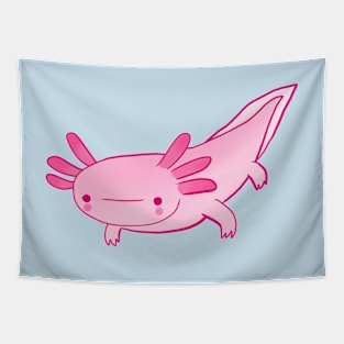 Cute axolotl art Tapestry